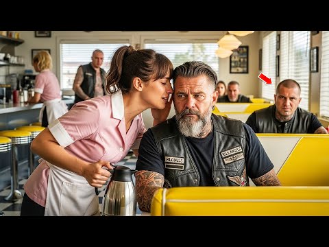 Waitress Told the Bikers, “They Won't Stop Following Me” — Their Reaction  Left the Diner Silent - YouTube