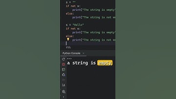 Checking if string is empty - #python #tip 79