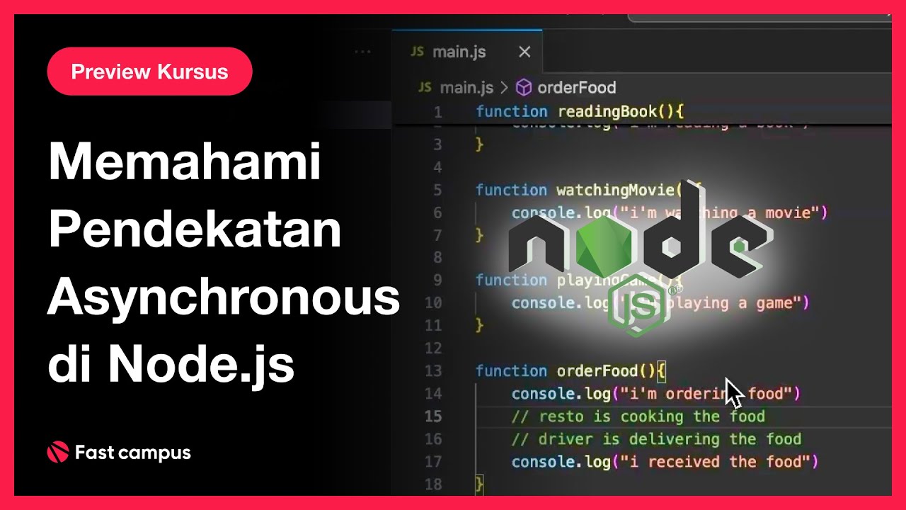 Memahami Pendekatan Asynchronous di Node.js - YouTube