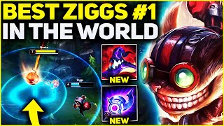 RANK 1 BEST ZIGGS IN THE WORLD AMAZING GAMEPLAY! | Season 13 League of Legends