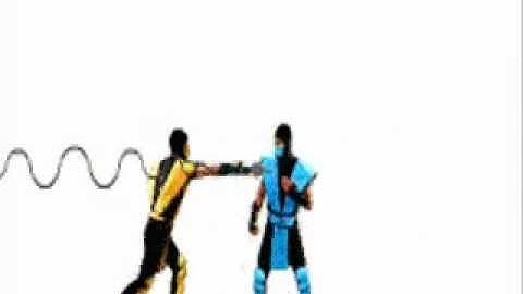 MKII Scorpion vs Sub-Zero ROUND 1 (Sprites)