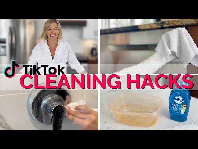 TIKTOK CLEANING HACKS, TESTING VIRAL TIKTOK CLEANING HACKS