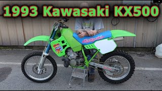 93 KAWASAKI KX500 Walk around preview From McNasty Customz Vintage Collection