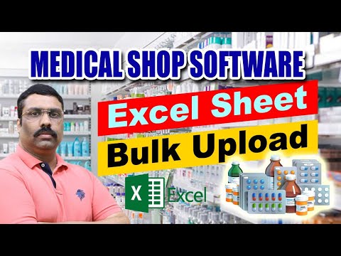 Medical shop billing software with excel sheet bulk upload option