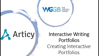 Interactive writing portfolios – creating interactive portfolios