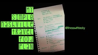 Challenge Group - Tip - My SIMPLE Nashville Trip Travel Food Plan