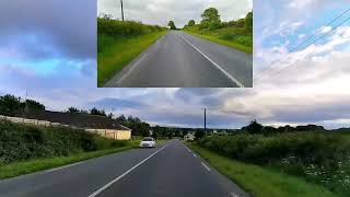 Driving On The D787 & D20 From 22200 Grâces To 22160 Maël Pestivien, Côtes d'Armor, Brittany France