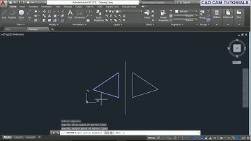 AutoCAD 2018 Tutorial for Beginners   24  HOW TO USE MIRROR COMMAND IN 2D  IN AUTOCAD#