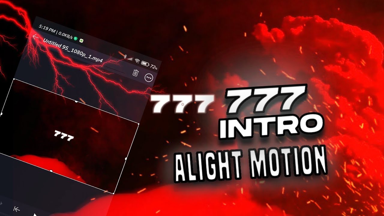 777 INTRO ON ALIGHT MOTION | FULL TUTORIAL | PUBGM | GAMER LIT | 