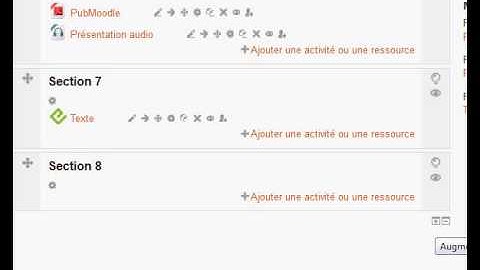 Ajouter des sections dans Moodle 2.4