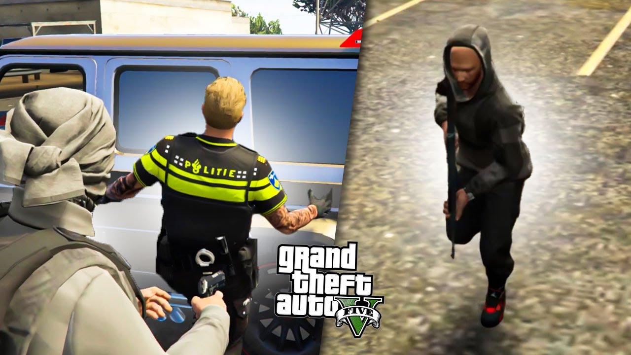 BADR SCHIET AGENT IN ZIJN BEEN..🦵👮‍♂️(GTA RP)