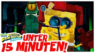 SpongeBob Battle For Bikini Bottom Rehydrated UNTER 15 Minuten durchspielen!