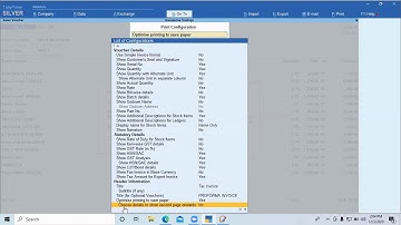 TALLY PRIME PRINTING CONFIGURE & SETTING