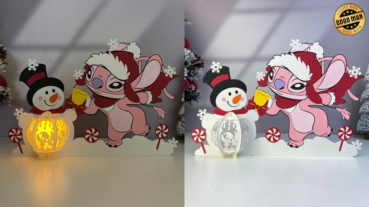 How To Make Paper Cut Lantern Angel Xmas