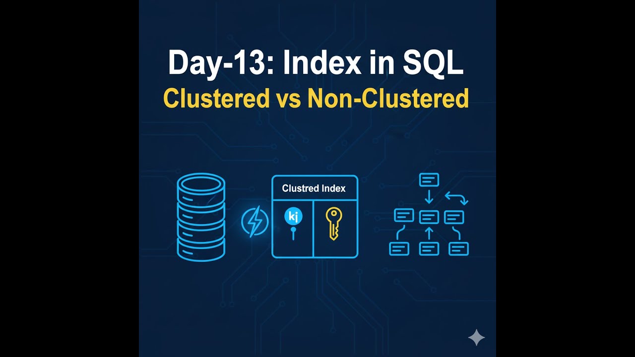 Day-13 | Index in SQL Server | Clustered vs Non-Clustered Index ...
