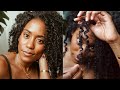 Trying Innersense I Create Hold Gel + Curlsmith Weightless Air Dry Cream! | Perfect Wash And Go?