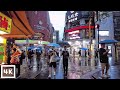 Marcher sous la pluie  taipei ximending  gare principale de taipei  taiwan 4k 