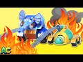 FIRETRUCK TURTLE and ELEPHANT TRUCK put out a fire | AnimaCars - Rescue Team | Animal Trucks Cartoon