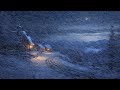 Heavy Blizzard Storm at Night - Blizzard Snowstorm Winter Sounds - Sounds for Sleep & Relaxation