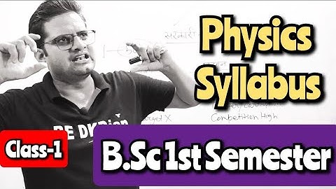 B.Sc 1st Semester Physics Syllabus! #mjpru #bsc1stsemester #bscphysics