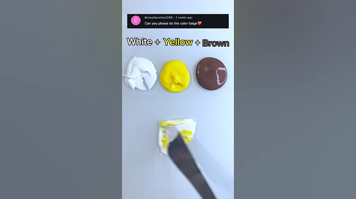 Satisfying color mixing - Beige #shorts #paintmixing #asmrart #mixedcolors