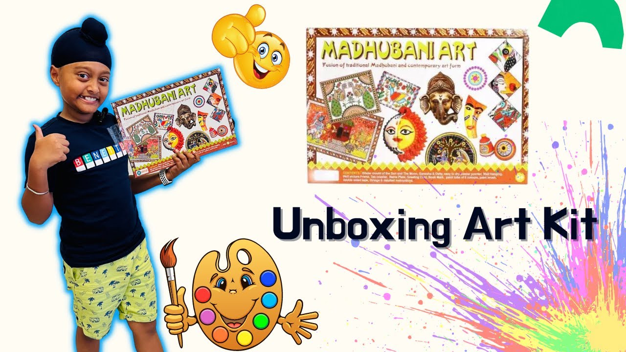 Madhubani Art Kit for Kids | Madhubani Painting Set | Art Kit for Kids
