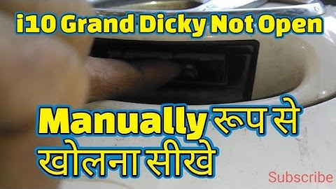 i10 Dicky Not Open || i10 Dicky Manually Open #i10 #i10grand #mautotech