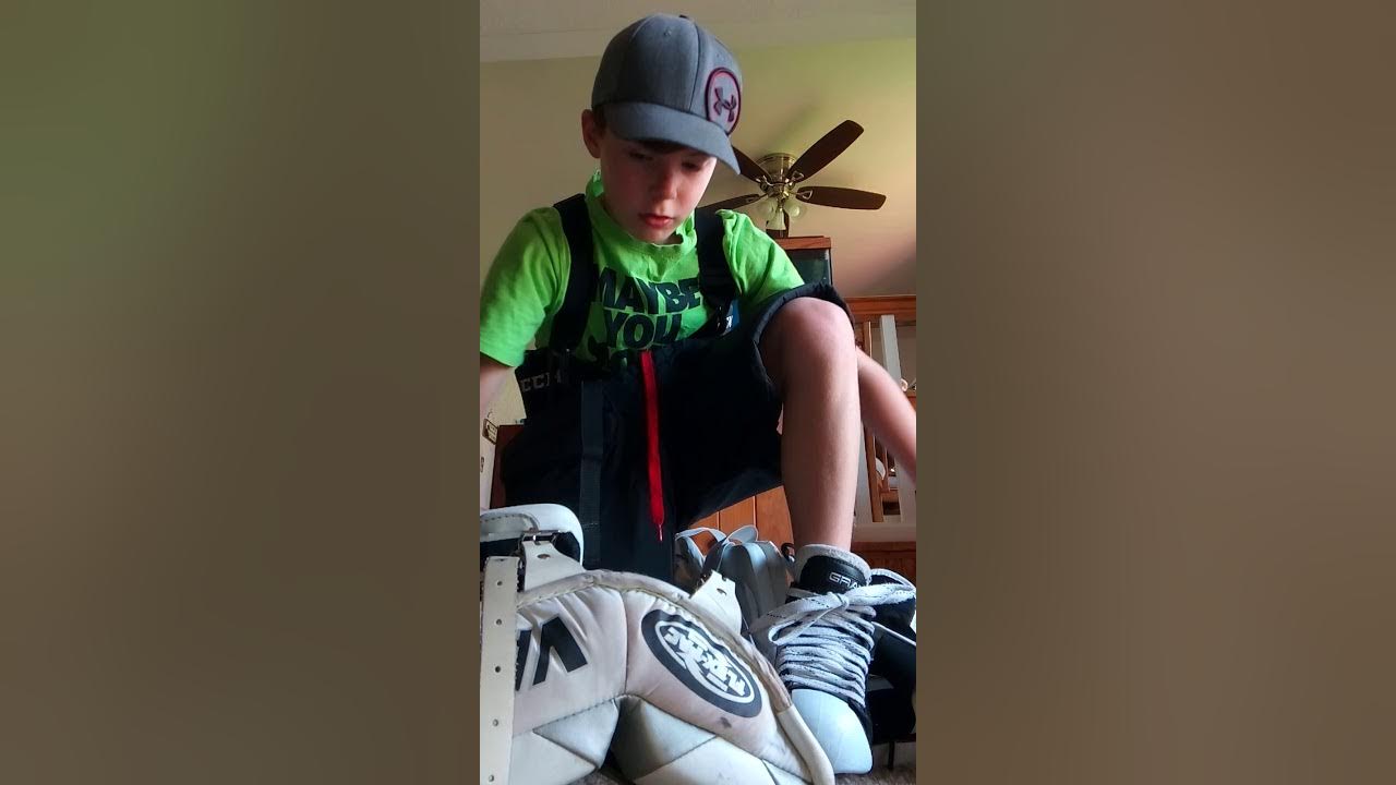 How to put on goalie pads YouTube