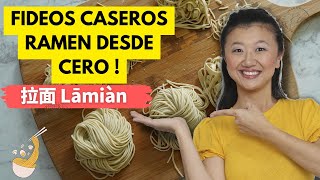 Como hacer FIDEOS DE RAMEN desde cero | How to make homemade ramen noodles