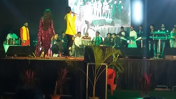 Banaras hindu university ke birla ground me ritesh singh aur adhar sing ka show