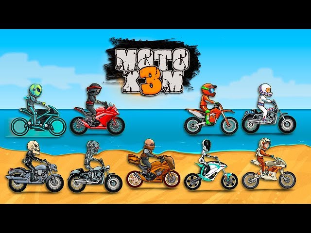 Moto X3M All Bikes Unlocked All Levels 3 Stars 