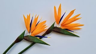 How To Make Bird Of Paradise Paper Flower / Paper Flower / Góc nhỏ Handmade