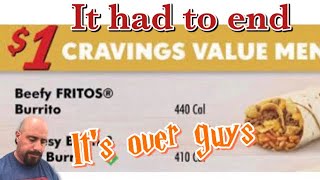 Taco Bell Items Are Being Taken Off The Menu For Good. Beefy Fritos Burrito Revisited - Food Review