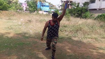 Helicopter nunchaku throw