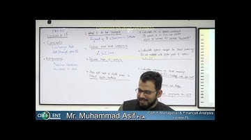 Caf-06 ~ Sir Asif ~ Lecture-73