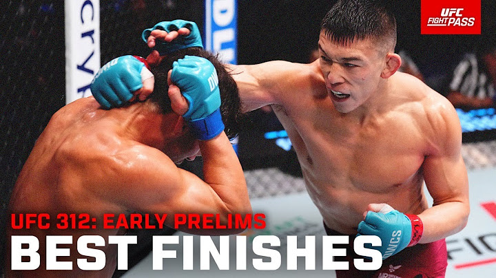 UFC 312 Early Prelims: Best Finishes