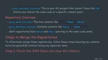 Merging Git and SVN Repositories