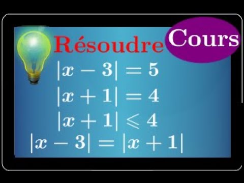 résoudre des équations et inéquations avec valeur absolue • mathématiques seconde • COURS IMPORTANT