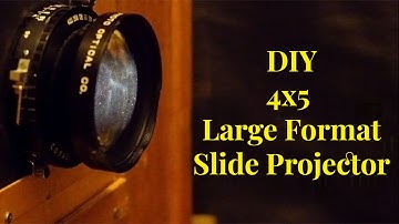 DIY 4x5 diaprojector: bouw je eigen grootformaatprojector voor thuis