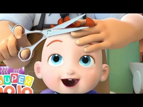 Baby JoJo s First Haircut  Going to The Hairdresser  Super JoJo Nursery Rhymes  Kids Songs