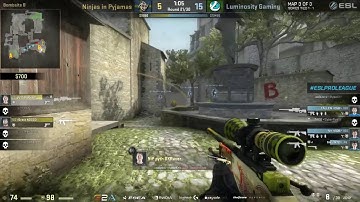 NIP pyth ACE / Luminosity x Ninjas in Pyjamas SEMI FINAL ESL/ Cobblestone