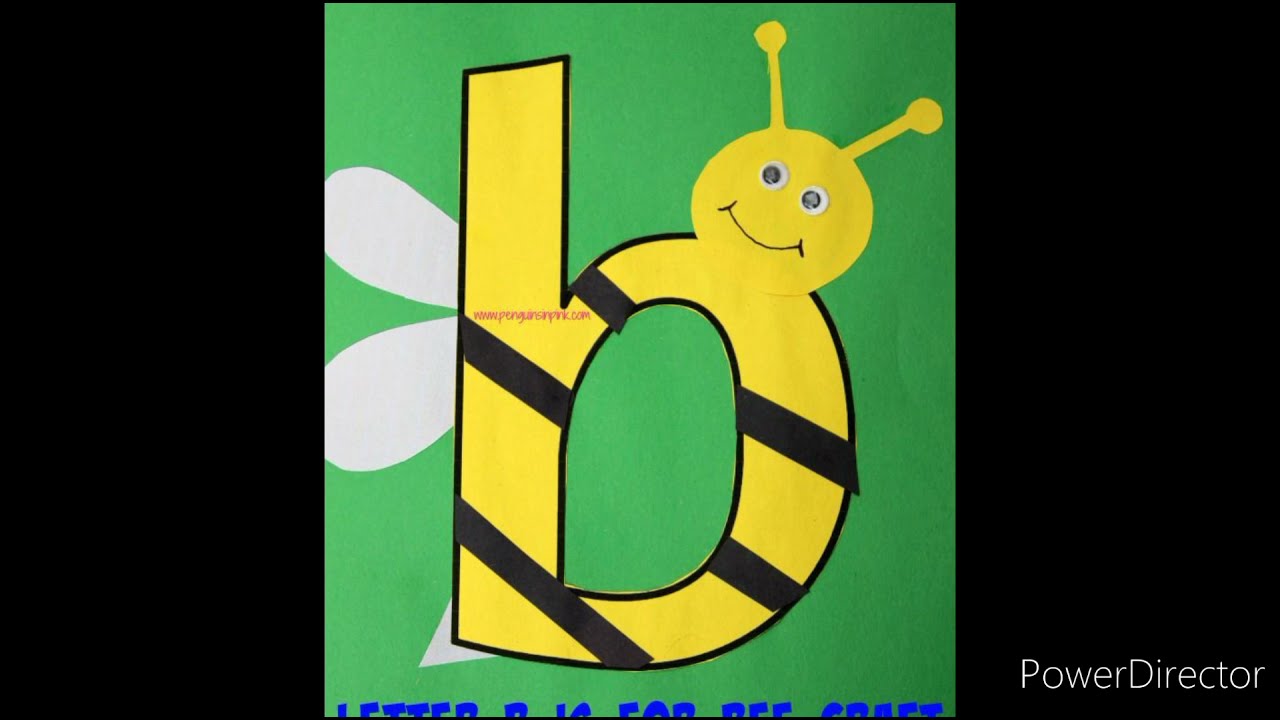 DIY Letter B paper craft ideas/letter B decorations ideas/Pre-Classroom Alphabet learning activity
