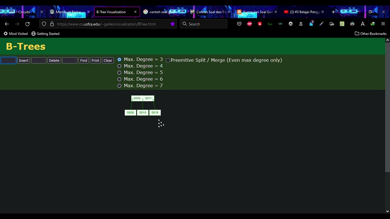 B Tree Visualization - YouTube
