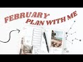 Bullet Journal FEBRUARY PLAN WITH ME 2022 | journal prompts, aquarius season & more