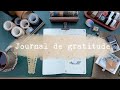 Tenir un journal de gratitude  mise en place dans un carnet travelers notebook