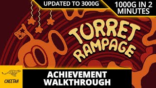 Turret Rampage - UPDATED TO 3000G! Achievement Walkthrough (1000G IN 2 MINUTES)