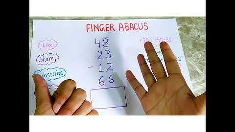 Finger Abacus fast Calculation trick - finger abacus addition and subtraction #shorts