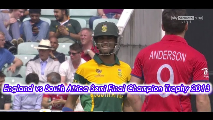 South Africa Vs England 2013 Champion Trophy semi final