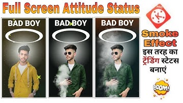 How To Make Attitude Boy Whatsapp Status Editing In Kinemaster ll Kinemaster Status Editing