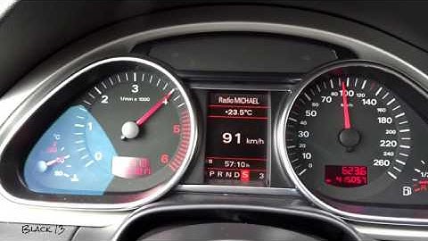 AUDI Q7 3.0 V6 TDI (240hp/550Nm) 4😉-100km/h ACCELERATION [#Black_13]
